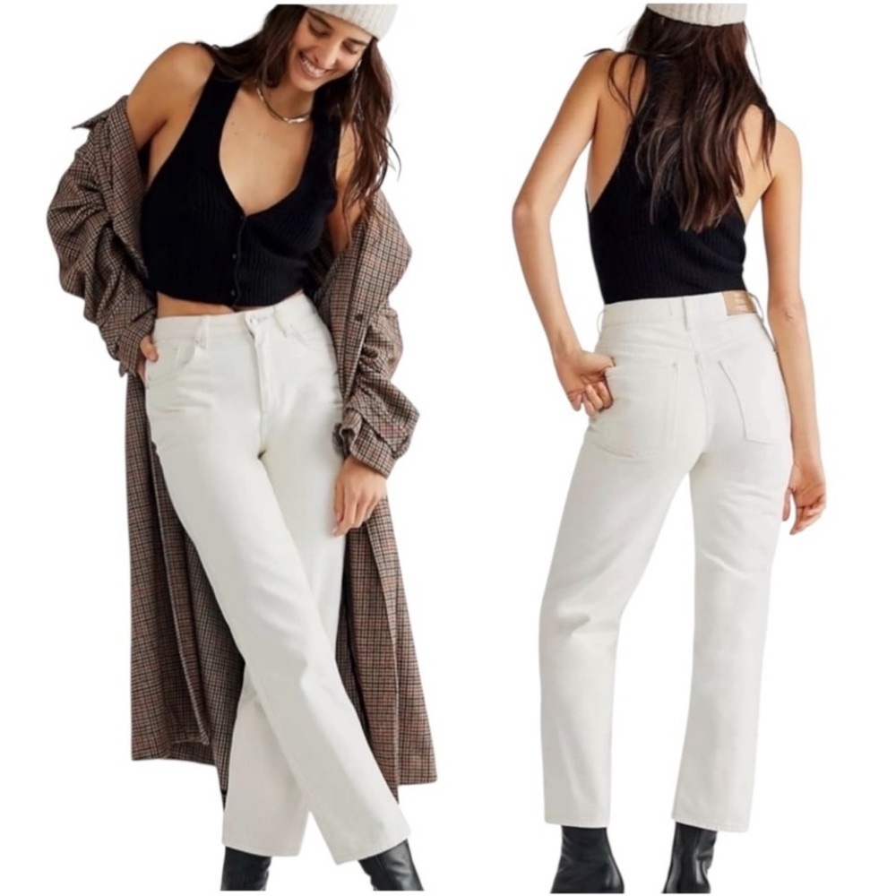We The Free People Pacifica High Rise Slim Straight Leg Jeans 28